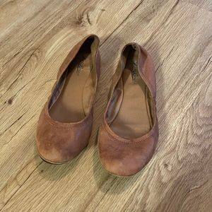 Lucky brand brown leather flats